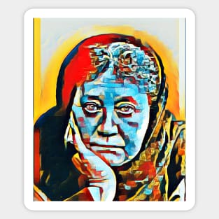 Helena Blavatsky Abstract Portrait | Helena Blavatsky Artwork 3 Sticker